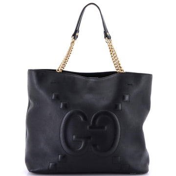Gucci Apollo Tote GG Embossed Calfskin Large