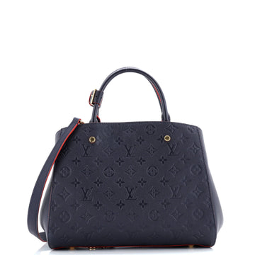 Louis Vuitton Montaigne Handbag Monogram Empreinte Leather MM