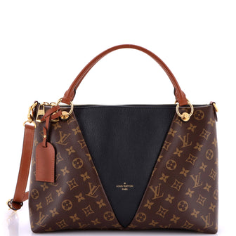 Louis Vuitton V Tote Monogram Canvas and Leather MM