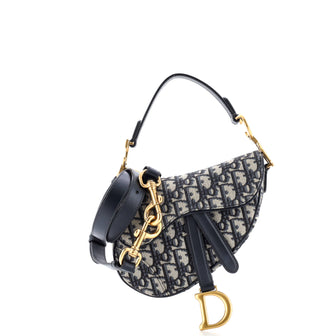 Christian Dior Saddle Handbag Oblique Canvas Mini