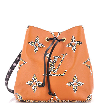 Louis Vuitton NeoNoe Handbag Limited Edition Jungle Monogram Giant