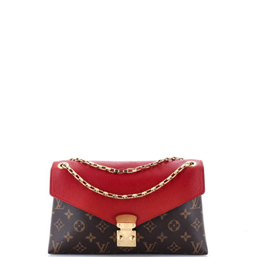 Louis Vuitton Pallas Chain Shoulder Bag Monogram Canvas and Calfskin