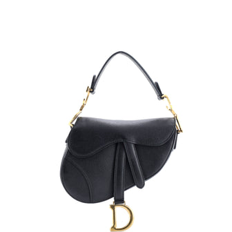 Christian Dior Saddle Handbag Leather Mini