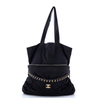 Chanel Lifestyle Foldable Tote Nylon with Grosgrain