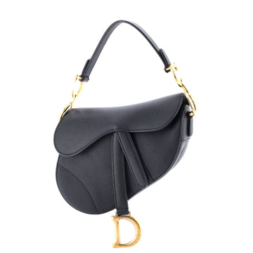 Christian Dior Saddle Handbag Leather Mini