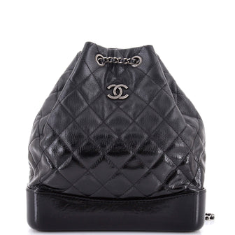 Chanel Gabrielle Backpack Quilted Goatskin and Patent Medium