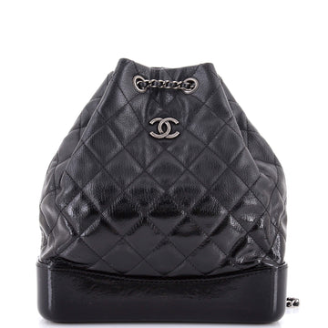 Chanel Gabrielle Backpack Quilted Goatskin and Patent Medium