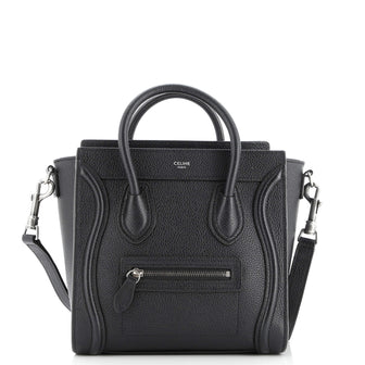 Celine Luggage Bag Grainy Leather Nano