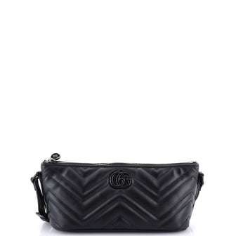 Gucci GG Marmont Pochette Shoulder Bag Matelasse Leather Small