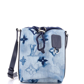 Louis Vuitton Sac Marin Bag Limited Edition Monogram Watercolor Stripes Denim BB