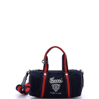 Gucci Crest Duffle Printed Canvas Small