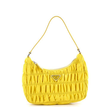 Prada Hobo Tessuto Gaufre with Saffiano Mini