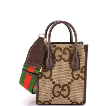 Gucci Vertical Tote Jumbo GG Canvas Mini