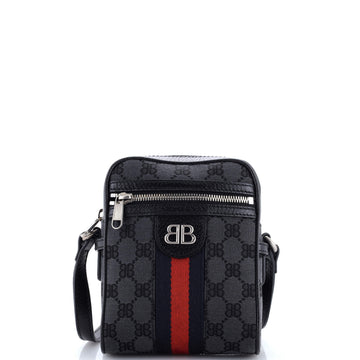 Balenciaga x Gucci The Hacker Project Zip Messenger Bag BB Canvas Mini