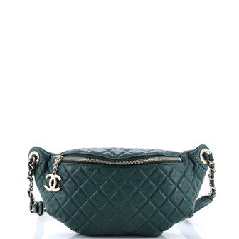 Chanel Banane Waist Bag Quilted Leather