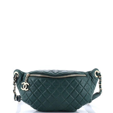 Chanel Banane Waist Bag Quilted Leather