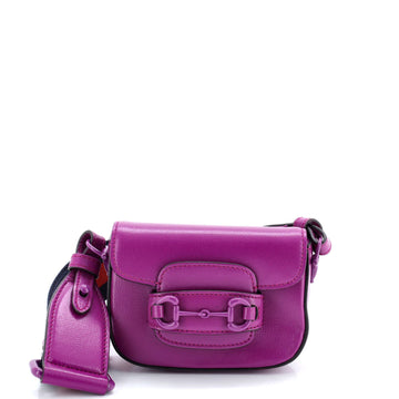 Gucci Horsebit 1955 Shoulder Bag Leather Super Mini