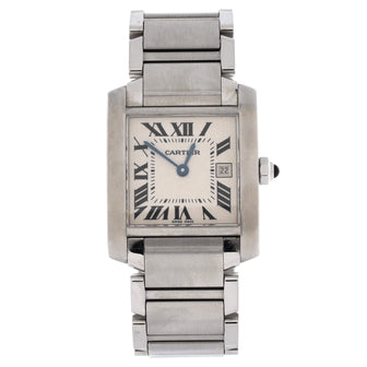 Cartier Tank Francaise Quartz Watch Stainless Steel 25