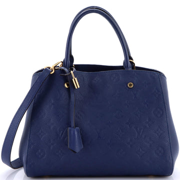 Louis Vuitton Montaigne Handbag Monogram Empreinte Leather MM