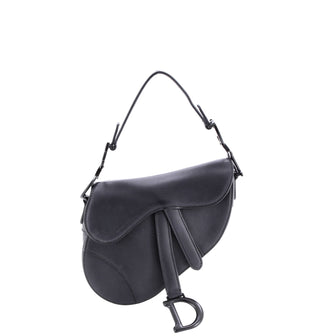 Christian Dior Ultra Matte Saddle Handbag Leather Mini