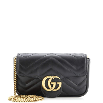 Gucci GG Marmont Flap Bag Matelasse Leather Super Mini