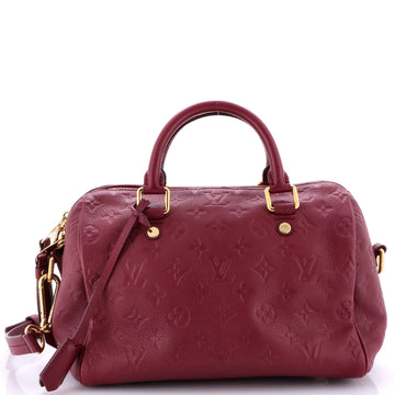 Louis Vuitton Speedy Bandouliere Bag Monogram Empreinte Leather 25