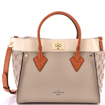 Louis Vuitton On My Side Tote Monogram Tuffetage Leather MM