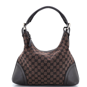 Gucci Bree Hobo GG Canvas with Leather Large