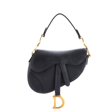 Christian Dior Saddle Handbag Leather Mini