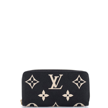 Louis Vuitton Zippy Wallet Bicolor Monogram Empreinte Giant