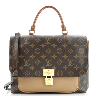 Louis Vuitton Marignan Handbag Monogram Canvas with Leather