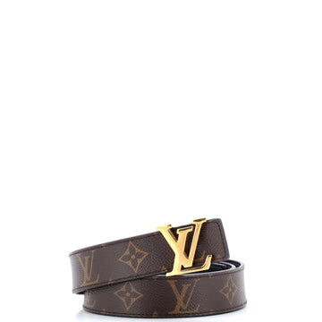 Louis Vuitton LV Initiales Reversible Belt Monogram Canvas and Leather Medium