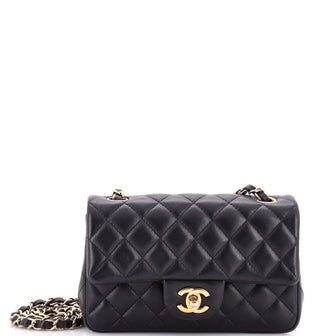 Chanel Classic Single Flap Bag Quilted Lambskin Mini