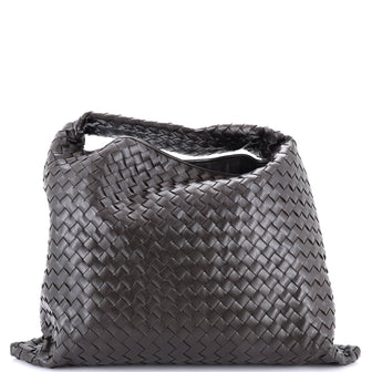 Bottega Veneta Hop Hobo Intrecciato Leather Large