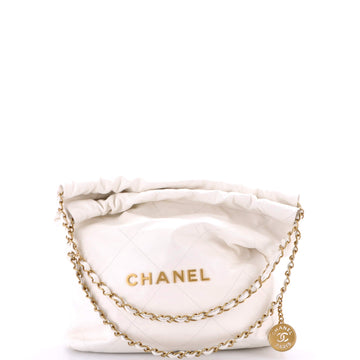 Chanel 22 Chain Hobo Quilted Calfskin Small