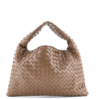 Bottega Veneta Hop Hobo Intrecciato Leather Small