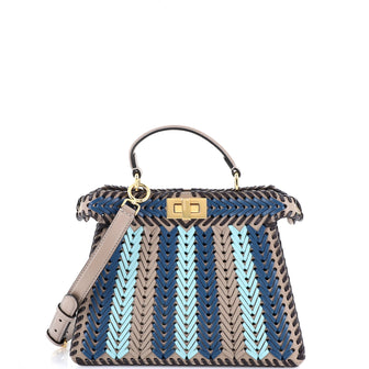 Fendi Peekaboo ISeeU Bag Woven Leather Small
