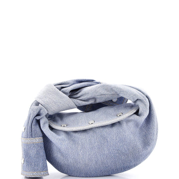 Bottega Veneta BV Jodie Hobo Shirt Effect Denim Mini