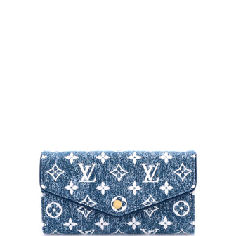 Louis Vuitton Sarah Wallet NM Monogram Jacquard Denim