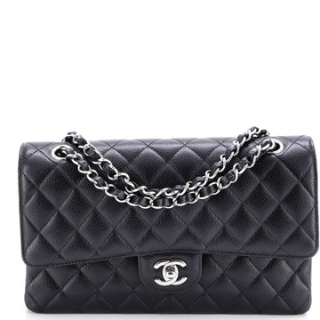 Chanel Classic Double Flap Bag Quilted Caviar Medium