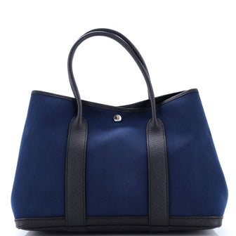 Hermes Garden Party Tote Toile and Leather 36