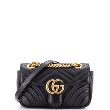 Gucci GG Marmont Flap Bag Matelasse Leather Small