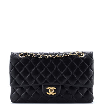 Chanel Classic Double Flap Bag Quilted Lambskin Medium
