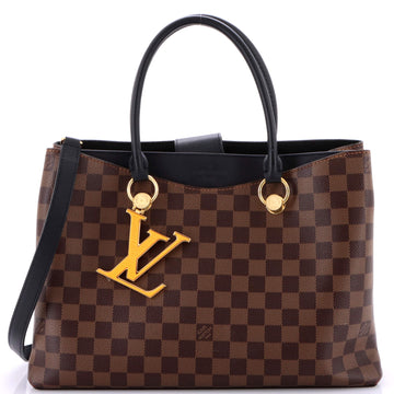 Louis Vuitton LV Riverside Handbag Damier with Leather