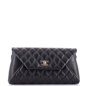 Chanel Fold Up Again Clutch Quilted Lambskin