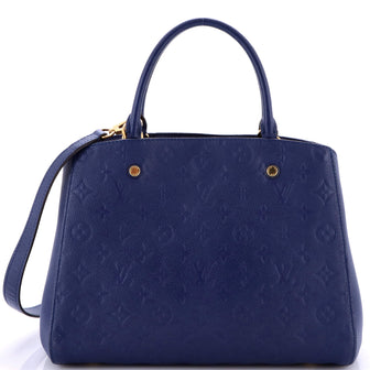 Louis Vuitton Montaigne Handbag Monogram Empreinte Leather MM