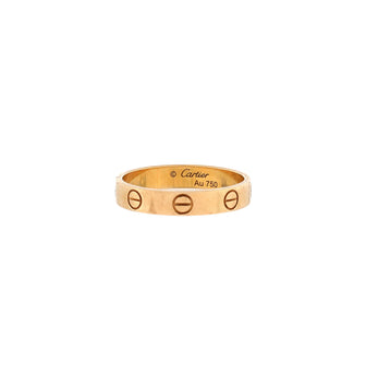 Cartier Love Wedding Band Ring 18K Yellow Gold