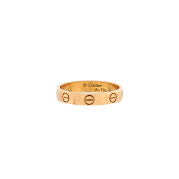 Cartier Love Wedding Band Ring 18K Yellow Gold