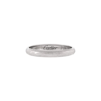 Cartier 1895 Wedding Band Ring Platinum 2.5mm