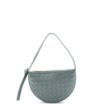 Bottega Veneta Sunrise Shoulder Bag Intrecciato Leather Mini